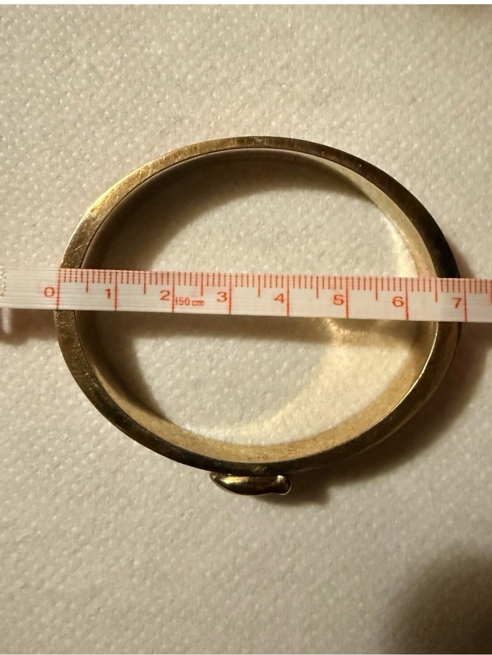 Coach Signature Gold-Tone Bangle with Pink Enamel Inlay - Picture 4 of 5